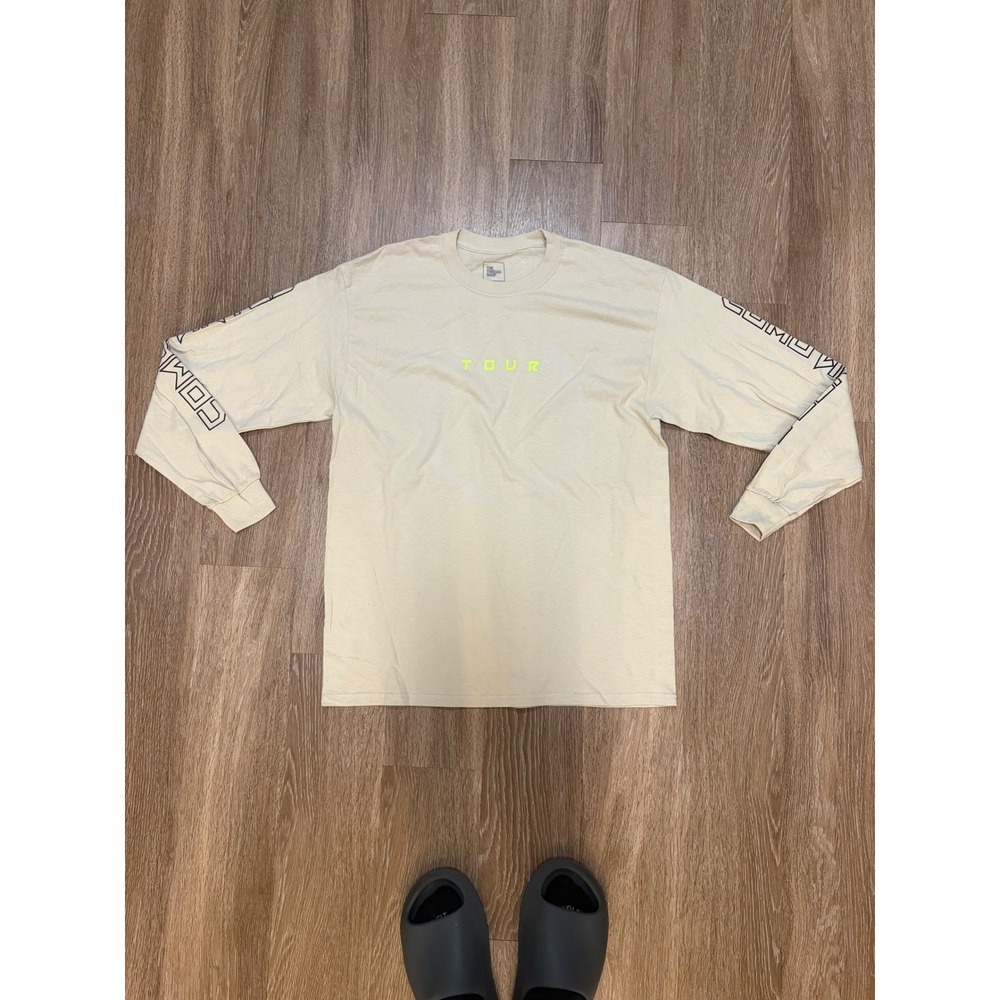 The Thread Shop 5 Seconds of Summer 5SOS Tour Long Sleeve Shirt Tan Neon Large